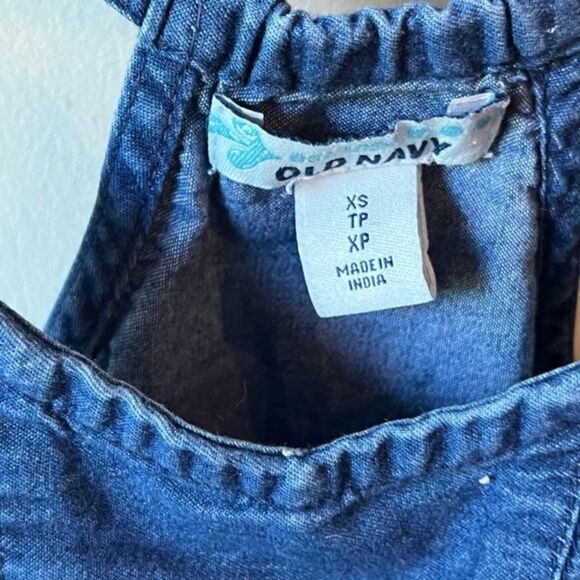GC Sz Xs Girls‎ Denim Dress  Strapless Blue Jean Spin Twirl Old Navy - Picture 2 of 3
